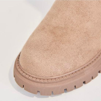 Boots with Ladies' Winter Teddy Lining and Zip Closure for Warm and Comfortable