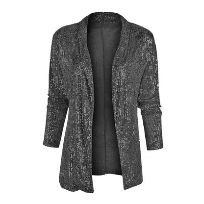 Ladies' Blazer with Subtle Sequins for an Elegant and Festive Look