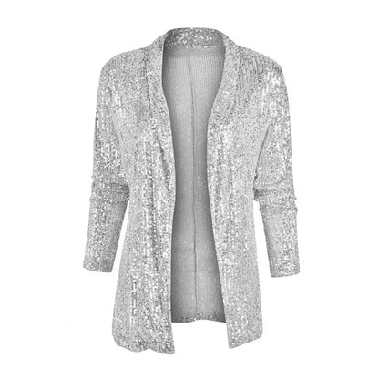 Ladies' Blazer with Subtle Sequins for an Elegant and Festive Look