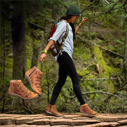 Comfortstep Luxe for Orthopaedic PU Leather Ankle Boots with Zip