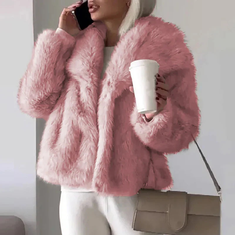 Aurelia Faux Fur Jacket for Women for Soft Short Coat for Chic Warmth