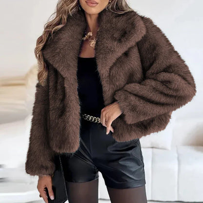 Aurelia Faux Fur Jacket for Women for Soft Short Coat for Chic Warmth