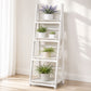 Wooden Ladder Plant Stand for Indoor & Outdoor Display
