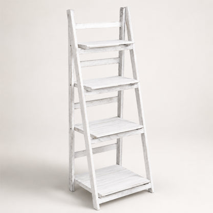 Wooden Ladder Plant Stand for Indoor & Outdoor Display