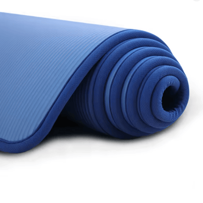 Mat with Extra Thick Yoga Anti-Slip Ribbed Structure for Yoga and Fitness