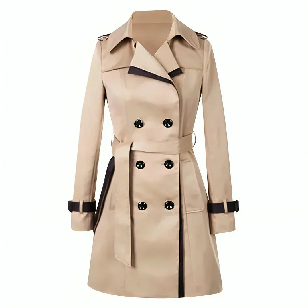 Classic Trench Coat for Women with Belt for Timeless and Elegant