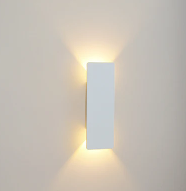 Wall Lamp with Sleek Outdoor Vertical Design and Warm LED Light
