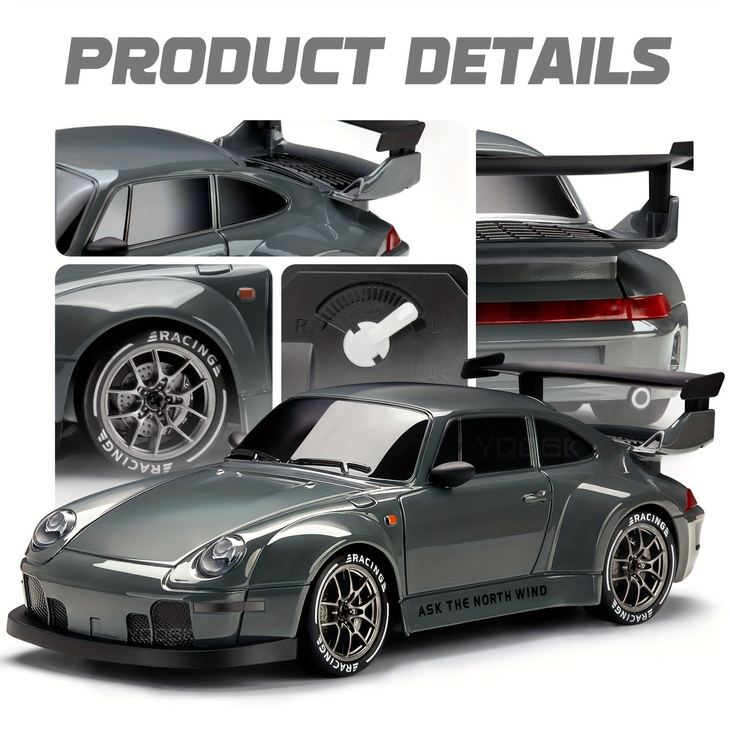 Ultimate Drift Racer 1:24 for RC Car with Illuminated Wheels