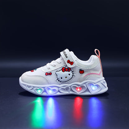Sneakers Light-Up Hello Kitty for Breathable and Cushioned Fun Shoes