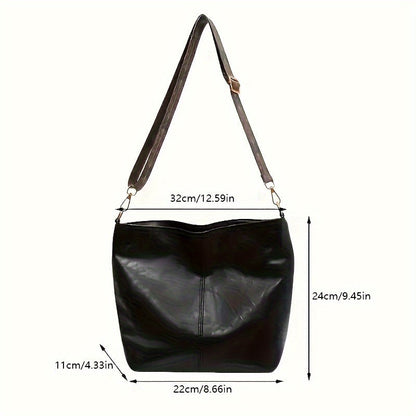 Bag Wide Geometric for Large Capacity Crossbody with Retro Vibe