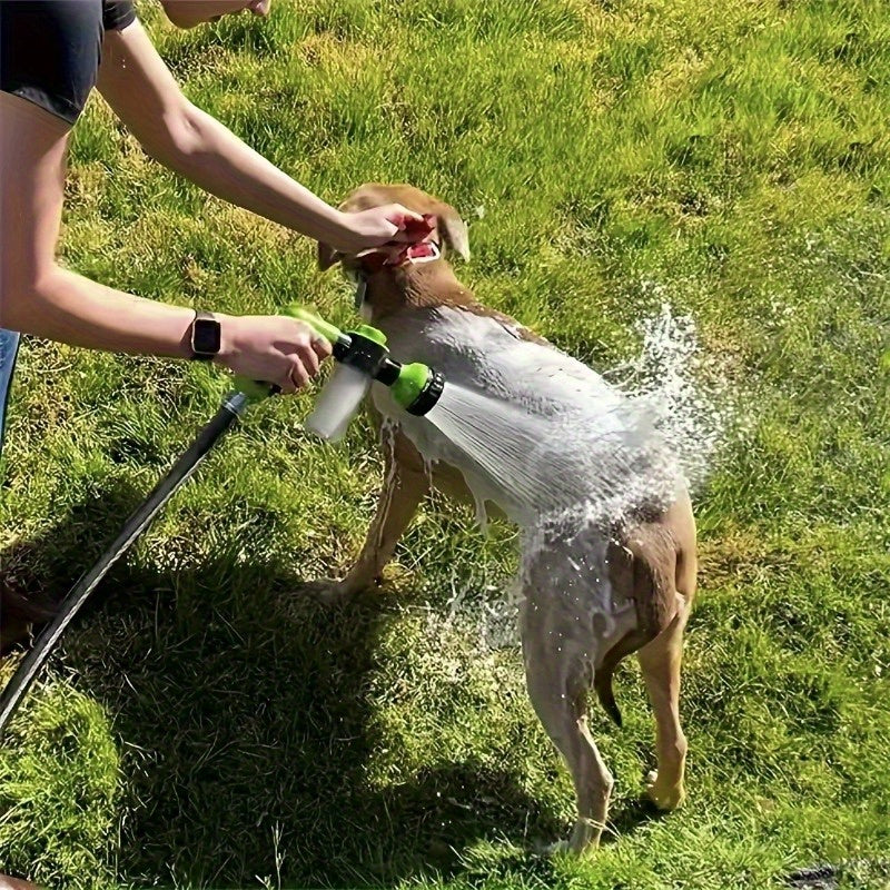 Attachment with Dog Shower and Hose 8 in 1 for Washing, Spraying, Cleaning
