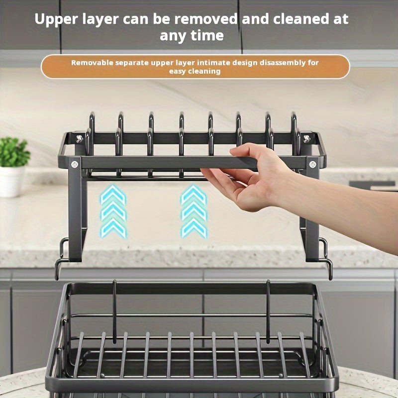 Rack with Steelflow Draining 2 Layers for Spacious, Practical and Durable