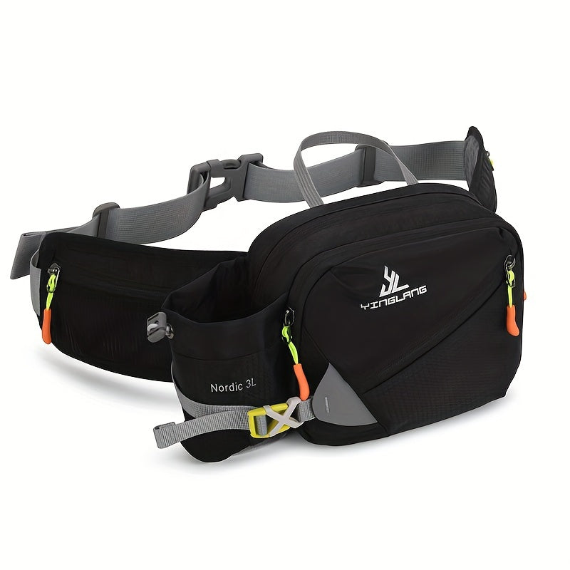 Holder Versatile Running Waist Bag with Water Bottle for Durable Nylon with Zippers