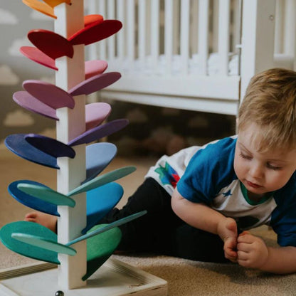 Educational Wooden Play Tree for Children for Motor Skills and Play Fun