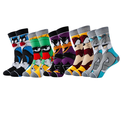Set Cartoon Socks with Comfort and Style with Your Favorite Characters