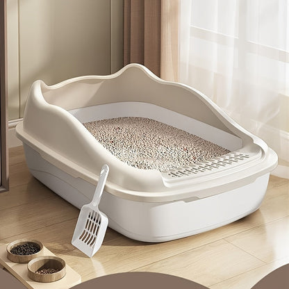Extra Large Litter Tray with Splash Protection for Spacious, Practical and Easy to Maintain