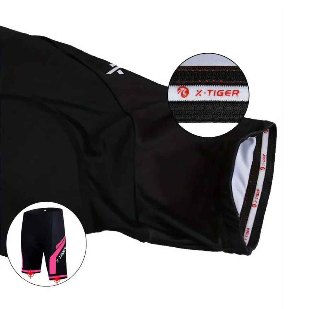 Comfortable Women's Cycling Shorts with Breathable Stretch Material and Soft Padding