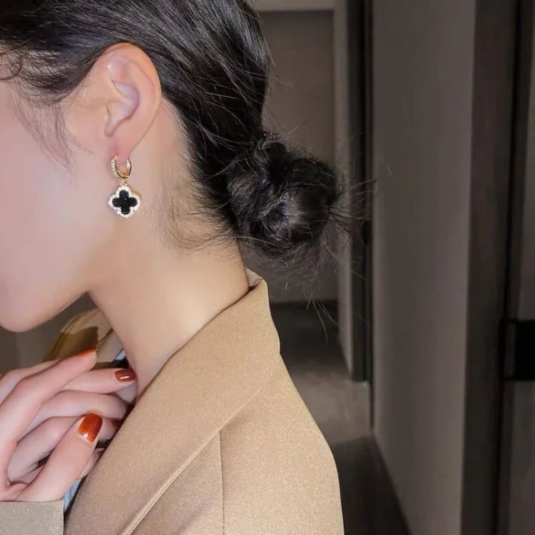 Lucky Clover Leaf Earrings for Elegant and Timeless