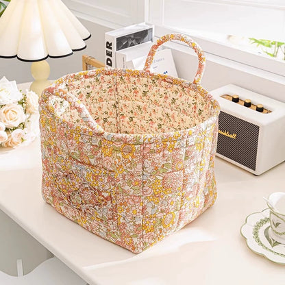 boho fabric storage