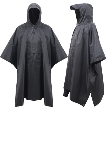 Waterproof 3-in-1 Poncho for Multifunctional and Breathable for Hiking, Camping, and Biking