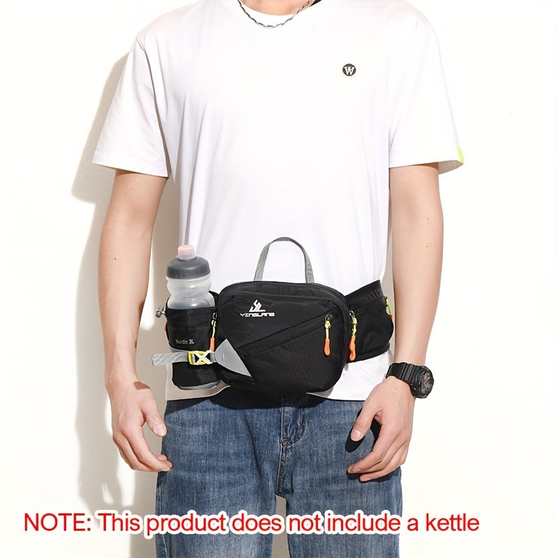 Holder Versatile Running Waist Bag with Water Bottle for Durable Nylon with Zippers