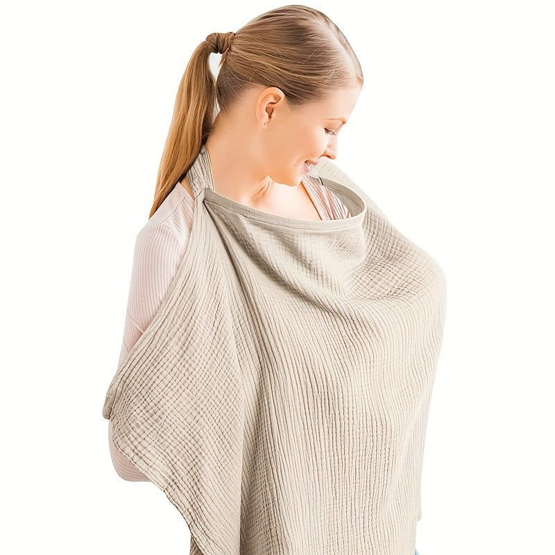 Blanket with Breathable Nursing Rigid Hoops for Multifunctional Mother Apron