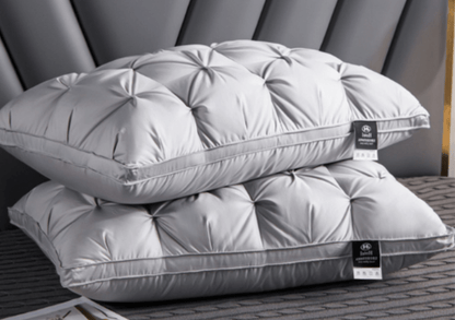 Pillow with Goose Down Design for Neck and Head for Soft, Breathable and Comfortable Sleep