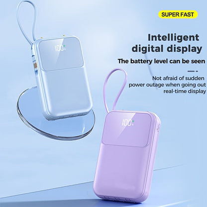 Ultimate Portable Power Bank 10000mah for Fast Charging with Built-in Cables