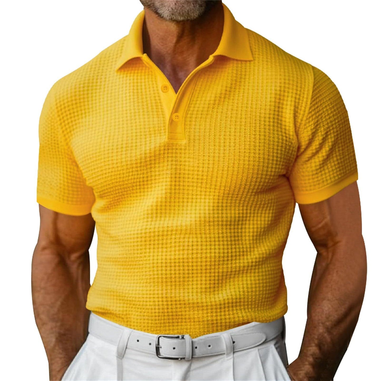 Slim Fit Men's Polo with Modern Fit and Breathable Structure