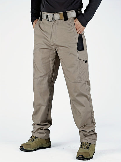 Men's Cargo Work Trousers with Multiple Pockets for Durable and Suitable for Outdoor Use