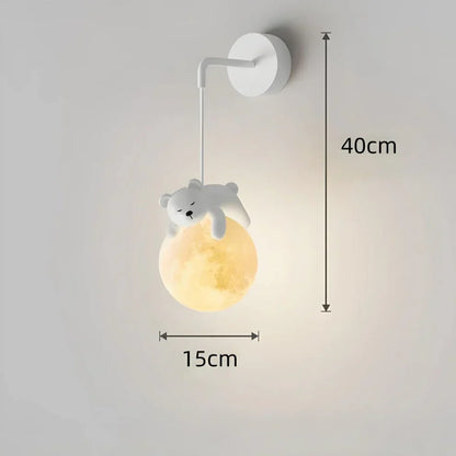 Pendant Light with Children's Room Bear or Rabbit Design for Warm and Soothing Lighting