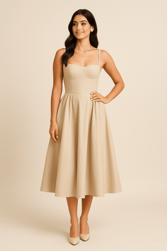 summer neck dress