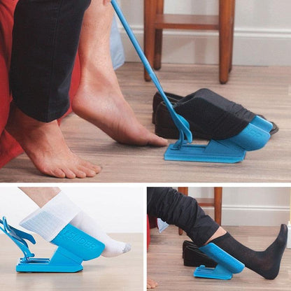 Sock Aid for Limited Mobility for Putting on Socks Without Bending