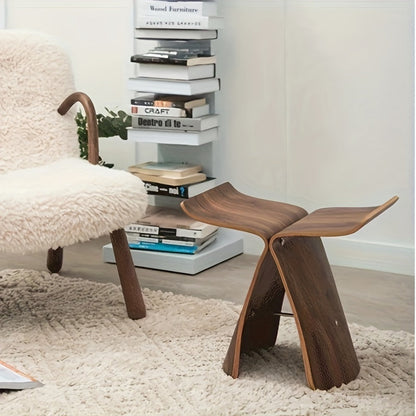 Stool with Elegant Butterfly Design with Timeless Design for Living Room and Entrance