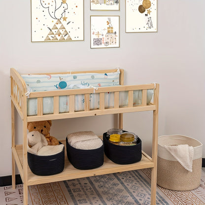 Storage Basket with Modern Woven Design for Wardrobe and Desk with Compact and Stylish Design
