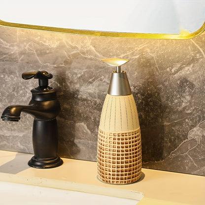 Ceramic Soap Dispenser with Pump Mechanism for Bathroom Accessory