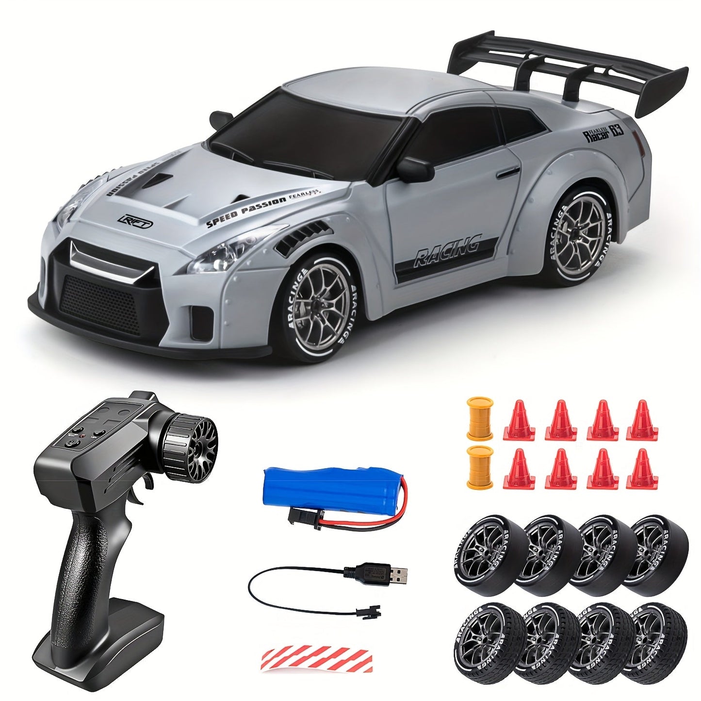 Ultimate Drift Racer 1:24 for RC Car with Illuminated Wheels