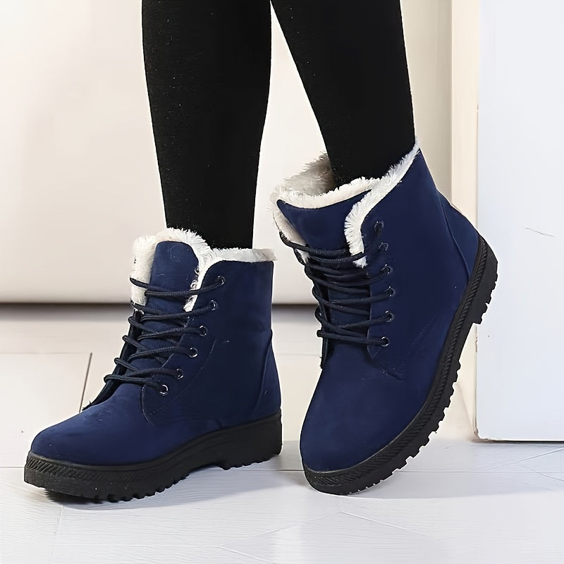 Boots with Women's Stylish Winter Ankle Design for Keep Your Feet Warm and Comfortable