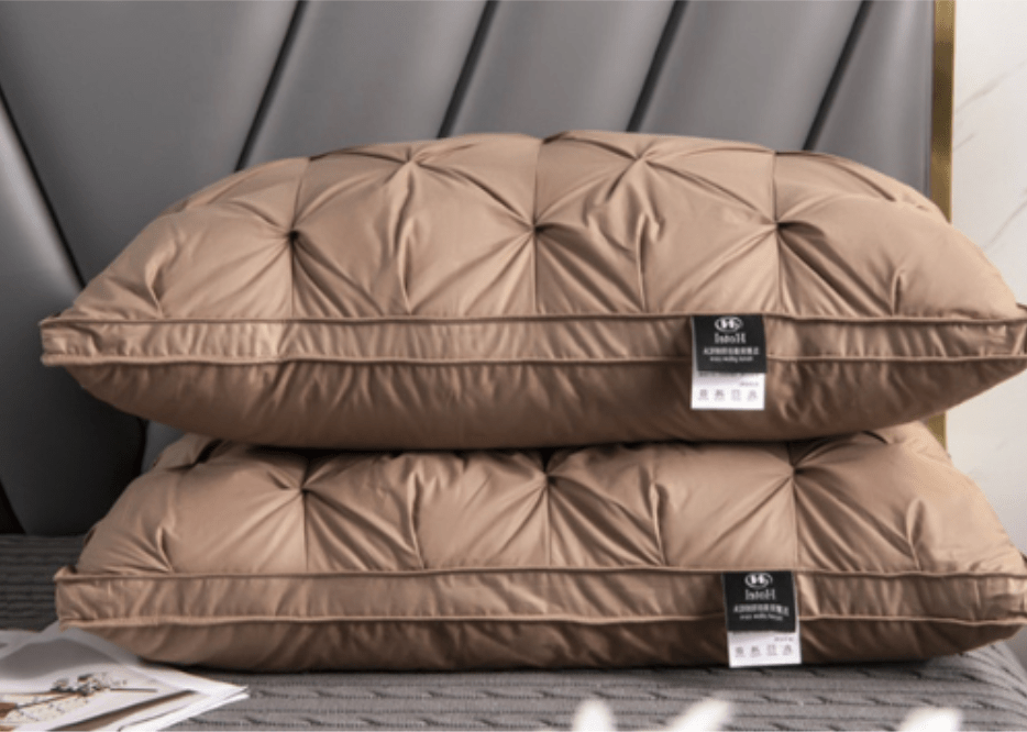 Pillow with Goose Down Design for Neck and Head for Soft, Breathable and Comfortable Sleep