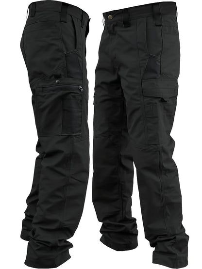 Men's Cargo Work Trousers with Multiple Pockets for Durable and Suitable for Outdoor Use