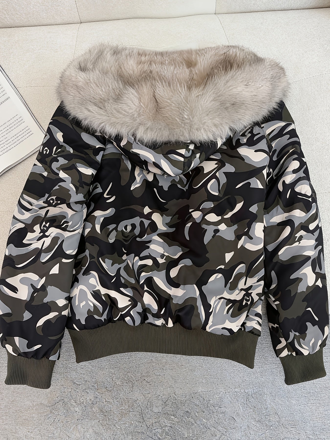 Ladies' Bomber Jacket with Faux Fur for Chic and Warm for Every Season