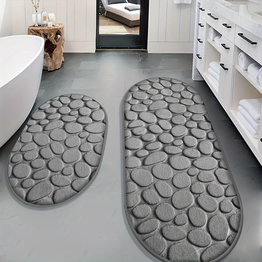Set Anti-Slip Bath Mat for Safety and Comfort