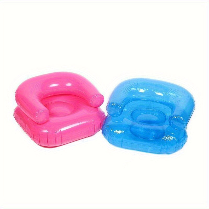 Cushion Inflatable Lounge Chair for Adults with Transparent Design and Comfort