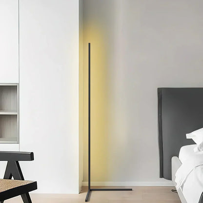 Light with Minimalist LED Floor Lamp with Dimmable Settings and Modern Linear Design