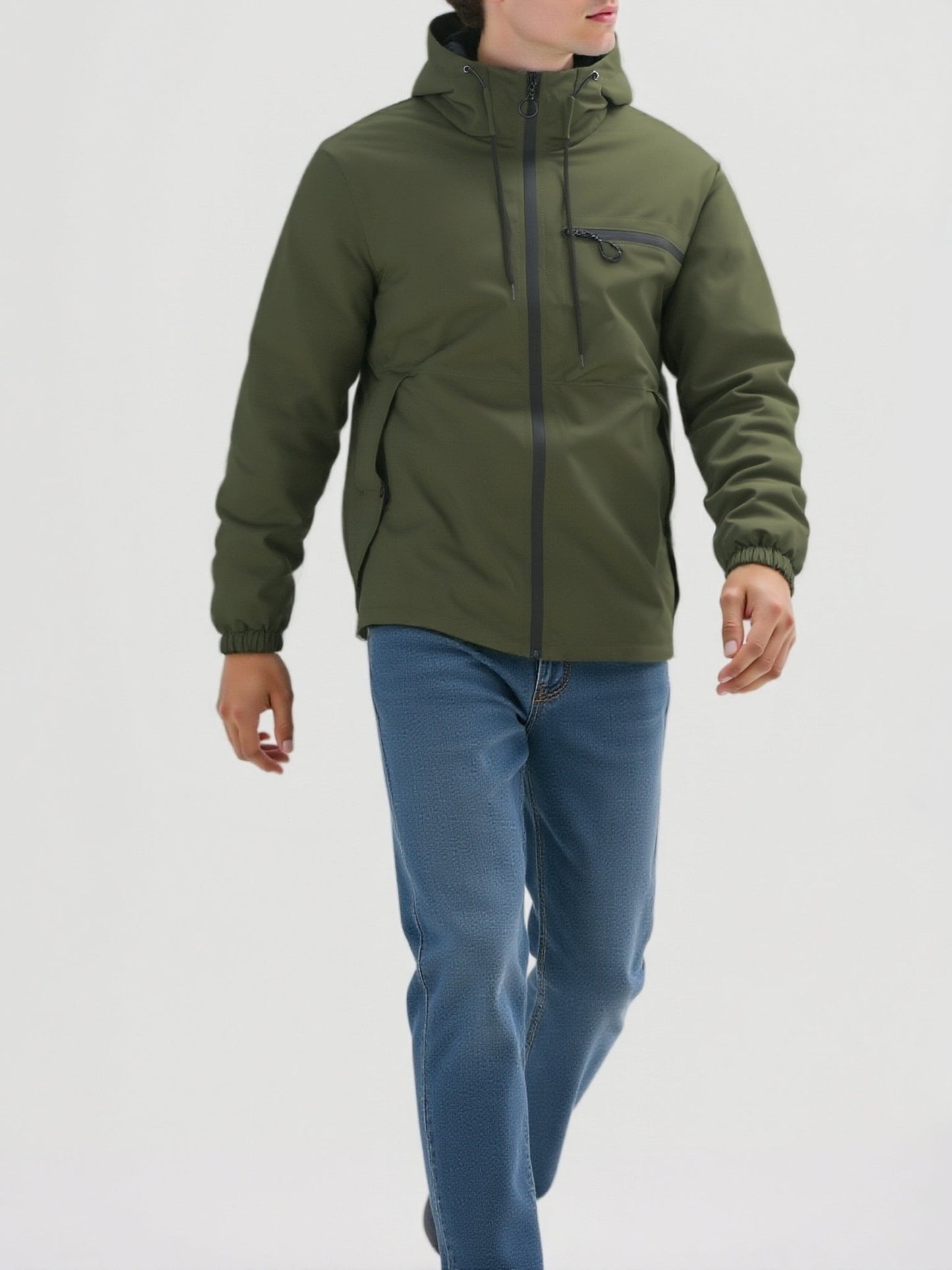Men's Outdoor Jacket for Spring and Autumn for Windproof Hooded Jacket for Outdoor Activities