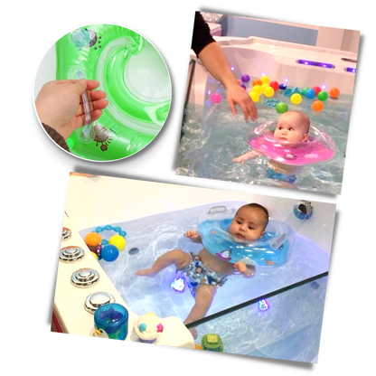Baby Neck Float with Double Air Chambers and Safe Handle Design