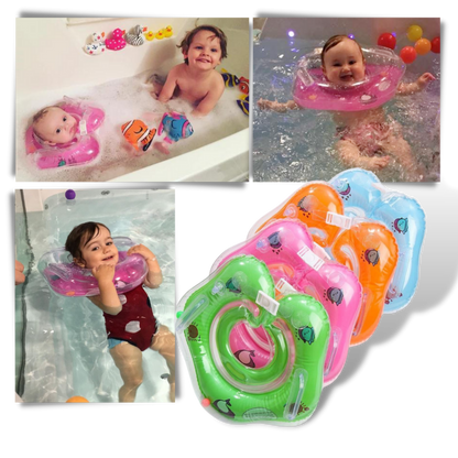 Baby Neck Float with Double Air Chambers and Safe Handle Design