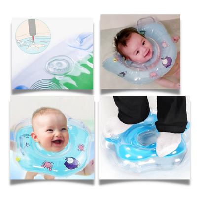 Baby Neck Float with Double Air Chambers and Safe Handle Design