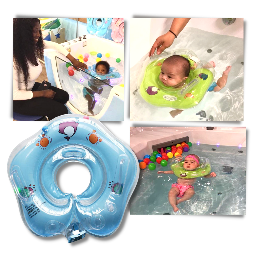 Baby Neck Float with Double Air Chambers and Safe Handle Design
