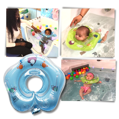 Baby Neck Float with Double Air Chambers and Safe Handle Design